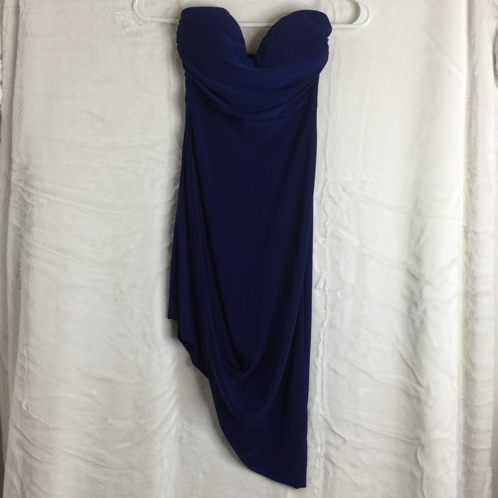 Charlotte Russe Dark Blue Strapless Dress - NWT
